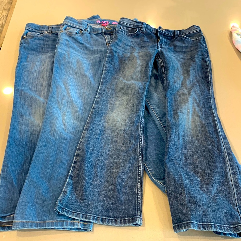 3 pairs of size 10 girl jeans